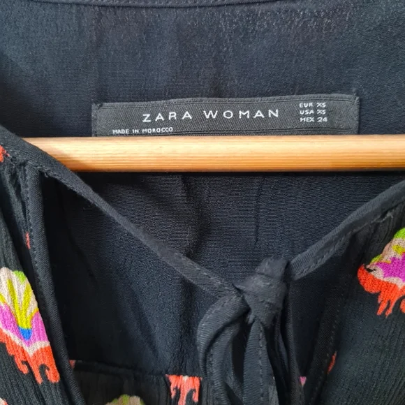 Zara printed georgette top. - Picture 4 of 4